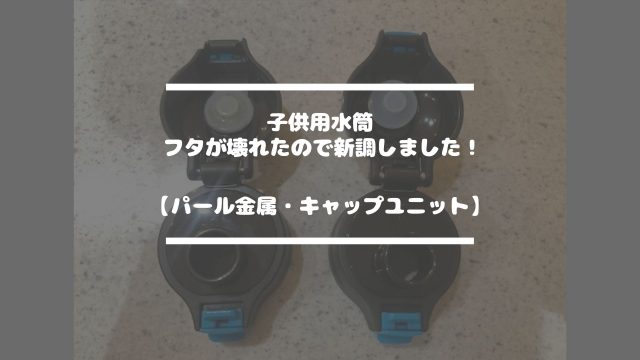 子供用水筒・フタが壊れたので新調しました【パール金属・キャップユニット】